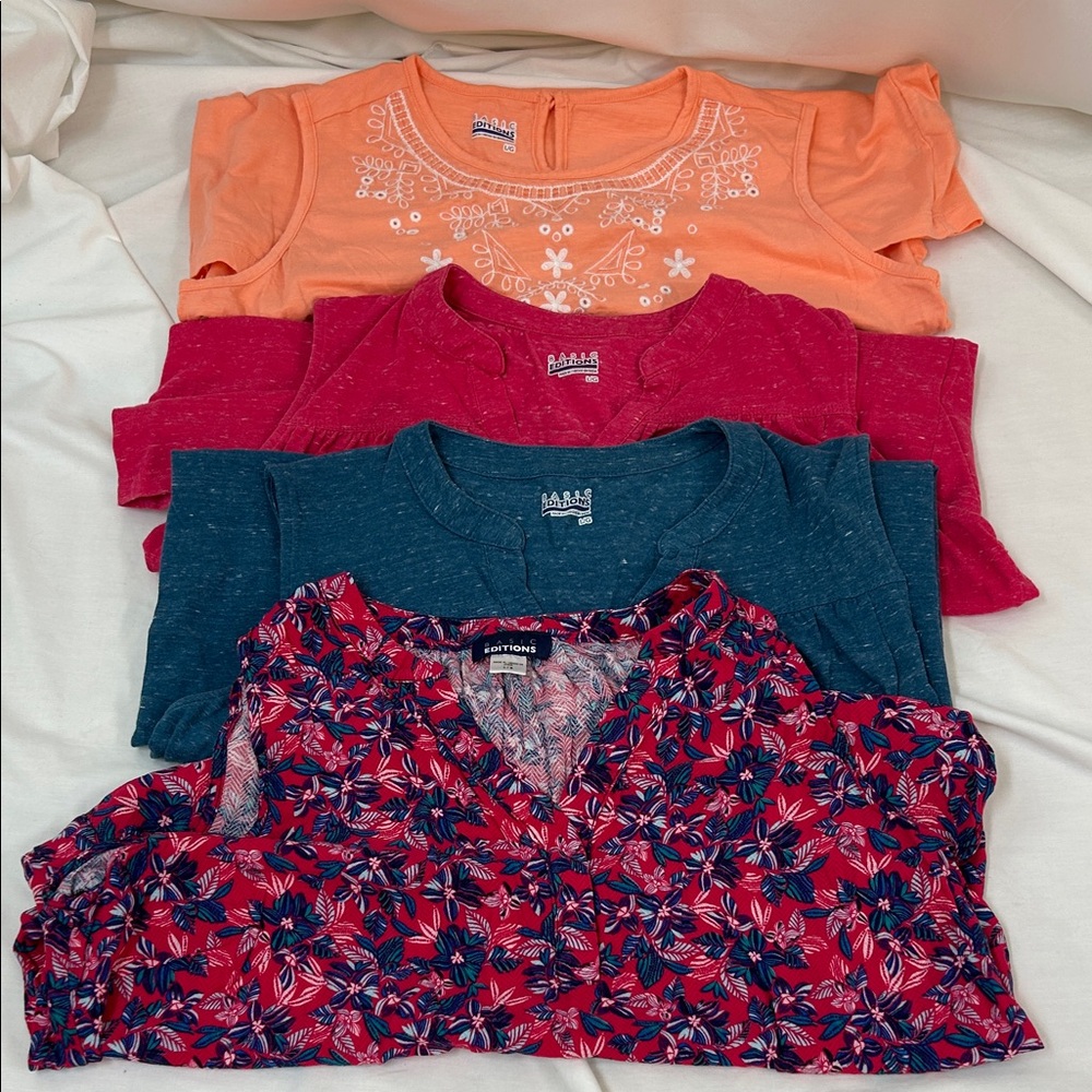 Basic Editions Women's Tank Tops - Lot of 4 - Size Large